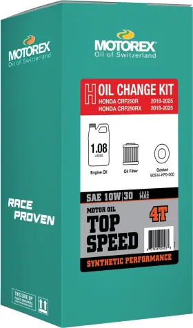 311249 Motorex Top Speed Oil Change Kit For Honda Crf250r/crf250rx