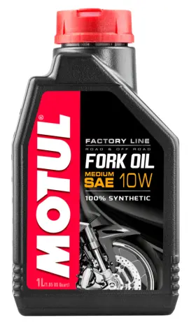 105925 Motul Factory Line 10w Fork Oil Motorcycle 1liter Bottle Road / Off