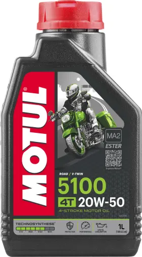 109944 Motul 5100 4t Technosynthese Oil - 20w50 1 L
