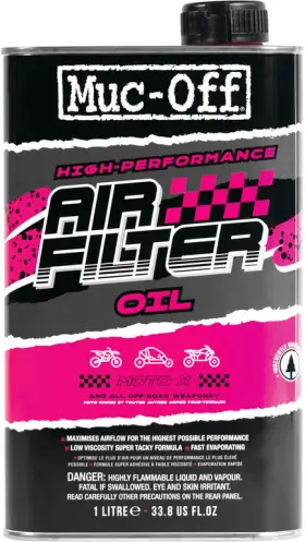 20156us Muc-off Air Filter Oil - 1l. Motorcycle Atv/utv Street Bike Dirt Snowmobile