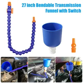 Nsioutlet 690770208968 27 Inch Flexible Oil Funnel Bendable With Rotary Switch Cars Transmission Fill Tool