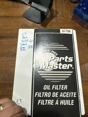 61794 Part Master 765809613157 Nos Parts Oil Filter
