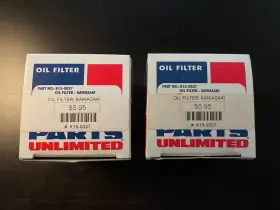 K15-0037 Parts Unlimited Kawasaki Pro Series Oil Filter 2 Pack New