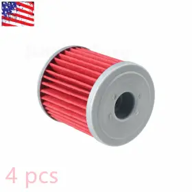 Ah1820fl110ju Partsebuy 4 Oil Filter For Kawasaki Kx250f Kx250 250 Kx450f 450 2004 2005-2020 52010-0001