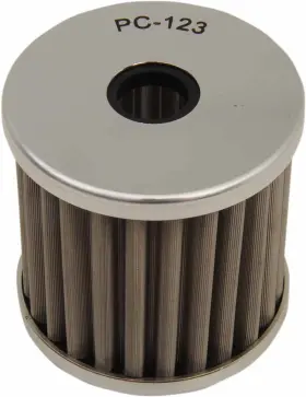7893-p318364-atv Pc Racing Flo Drop In Stainless Steel Oil Filter For 2003-2011 Kawasaki Klf250