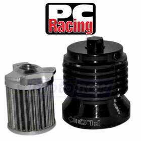 Pc Racing Mn/c9j8 Flo Stainless Steel Reusable Spin On Oil Filter For 2003-2005 Bmw Pn