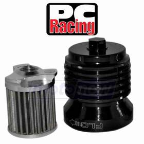 Pc Racing Mn/e8tv Flo Stainless Steel Reusable Spin On Oil Filter For 2007-2010 Moto Rb