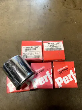 Hd-2ci Perf-form Oil Filter Chrome Harley Davidson Big Twins Lot Of 5