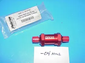 09-0730 Peterson New Spray Bar Oil Filter Inline 60 Micron -04 An Part #09-0730