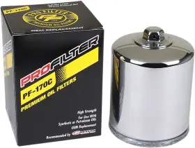 Pf-170c Pro Filter V-twin Oil Filters Chrome