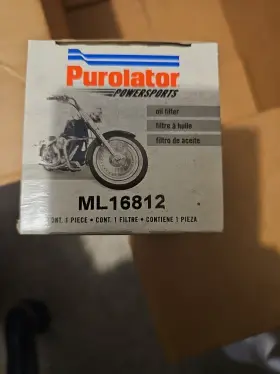Ml16812 Purolator Motorcycle Engine Oil Filter For Kawasaki And Triumph Box7