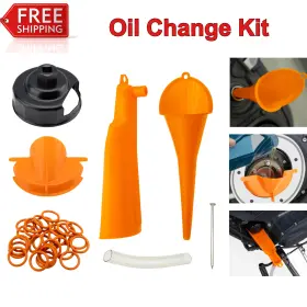 Qhdsgzs-011 Qhdsgzs 726084376687 Oil Change Kit With Filter Cap Wrench Funnel 30 Drain Plug O-rings For Harley