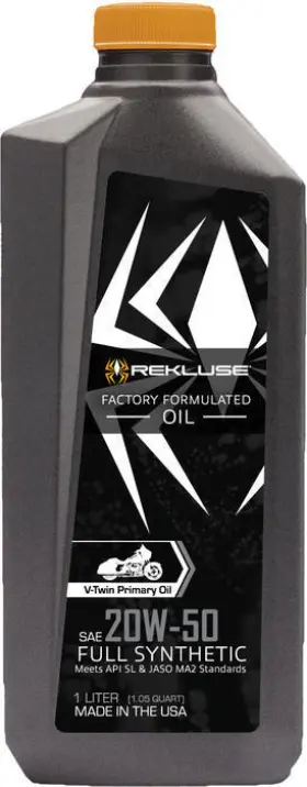 Rms-1099003 Rekluse Full Synthetic V-twin Engine Oil 20w-50 1 Liter
