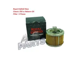 1570120 Royal Enfield 1570120/b Genuine New Classic Reborn 350cc - Inch Oil Filter 5 Pieces