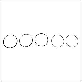 Royal Enfield 571109 Piston Ring Set 500cc Classic U.s. Seller