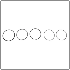 571109 Royal Enfield Piston Ring Set 500cc Classic U.s. Seller