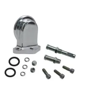 106-3884 S&s Cycle Oil Filter Bracket Chrome Harley Davidson Twin Cam