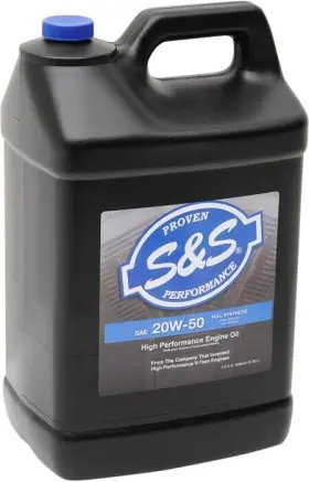 153749 S&s Cycle High-performance Full Synthetic V-twin Oil 20w50 2.5 Gallons