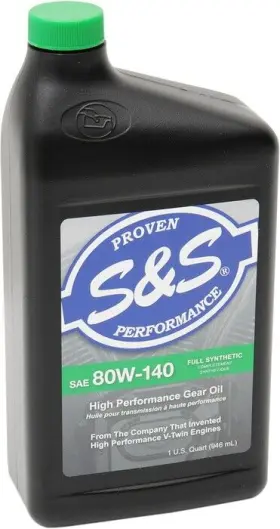 153756 S&s Cycle High-performance Full Synthetic V-twin Gear Oil 80w140 1 Quart