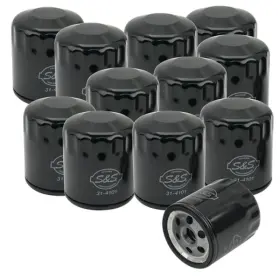310-0239 S&s Cycle For Sportster/evolution Models Black Oil Filters - 12 Pack