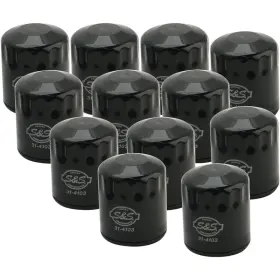 310-0241x12 S&s Cycle Oil Filter - Black 12/pack