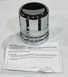 62-109 Show Chrome Accessories Cnc Billet Oil Filter Cover For Select Yamaha Road Stars