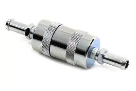 40-0388 Sifton Chrome Oil Pre-filter For Custom Harley 3/8 Inch Hose