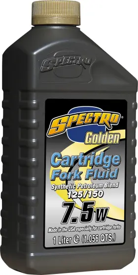 310249 Spectro 7 5w Golden Cartridge Fork Fluid Synthetic Blend - 1lt