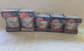 Stp-25 Stp Stp-1 Nos Oil Filter The Silver Bullet Rear Vintage Lot Of Five 5 Filters