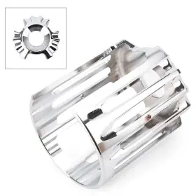 Successsssusa 332456352724 Motorcycle Edge Oil Filter Cover Trim Fit Harley Touring Road King Glide Chrome