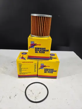 16099-004 Superior 21-8085 Kawasaki Klr650 Kl600 Kl250 Oil Filter 4 Pack Nos With O-ring Klx Kl