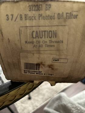 System 1 Sys312361bp Spin-on Oil Filters 3-7/8 Black Filter Canister