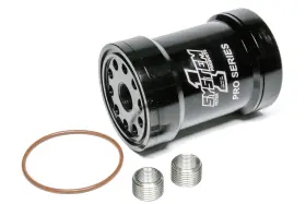 209-571bps-1 System One Billet Oil Filter For With Blt Cap 75 Micron - Black