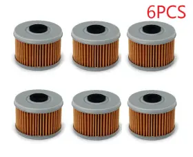 Mof-1113-6-fait-815 Tarazon 6pcs Oil Filter For Honda Fourtrax Foreman 400 Trx400fw 95-02 450 500