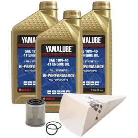 152-986-0506 Tusk 4-stroke Oil Change Kit Yamalube Hi-perf. Synthetic 10w-40