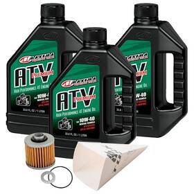 Tusk 152-986-0895c21c-0ca09d 4-stroke Oil Chnge Kit Maxima Atv Premium 4-t 10w-40 For Yamaha Grizzly 600