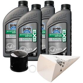 Tusk 152-986-0931 4-stroke Oil Chnge Kit Bel-ray Exs Full Synthetic Ester 10w-40