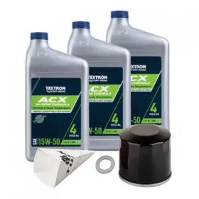 1529860180 Tusk 4-stroke Oil Change Kit Textron Acx Synthetic 15w-50