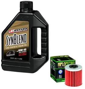 1529860232 Tusk Maxima Oil Change Kit Syn Blend Hiflo Hf207 Kawasaki Kx250 09-2025 450f 16-2018