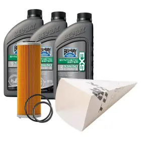 1529860333 Tusk 4-stroke Oil Change Kit Bel-ray Exs Synthetic Ester 10w-50
