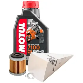 1529860712 Tusk 4-stroke Oil Change Kit Motul 7100 Full Synthetic 10w-40