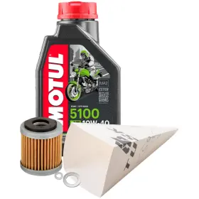 1529860714 Tusk 4-stroke Oil Change Kit Motul 5100 Synthetic 10w-40