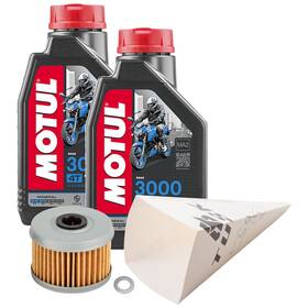 Tusk 1529860736 4-stroke Oil Change Kit Motul 3000 10w-40