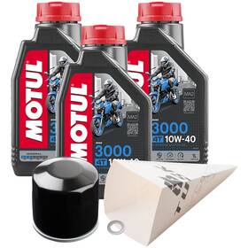 Tusk 1529860846 4-stroke Oil Change Kit Motul 3000 10w-40