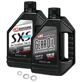 20441200418e61-4ba6ff Tusk Drivetrain Oil Change Kit With Maxima For Suzuki King Quad 750axi Power