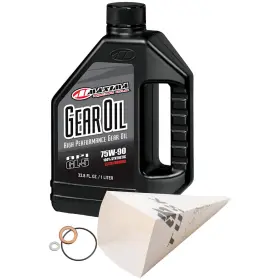 2044120290f984-91d68b Tusk Drivetrain Oil Change Kit With Maxima Full Synthetc 75w-90 For Stark Future