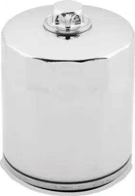Twp609986 Twin Power 609986 Oil Filter With Nut - Chrome Motorcycle Street Bike