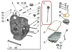 128-01009 Ural 28-01009 Gear Up Oil Fill Dipstick - New