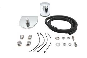 V-twin Manufacturing 40-0096 Pura Flow Oil Filter Kit Chrome For Harley Shovelhead 1941-1999 63794-77