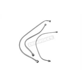 40-0372 V-twin Manufacturing Chrome Oil Line Set For H-d Inch G And Wl Models -